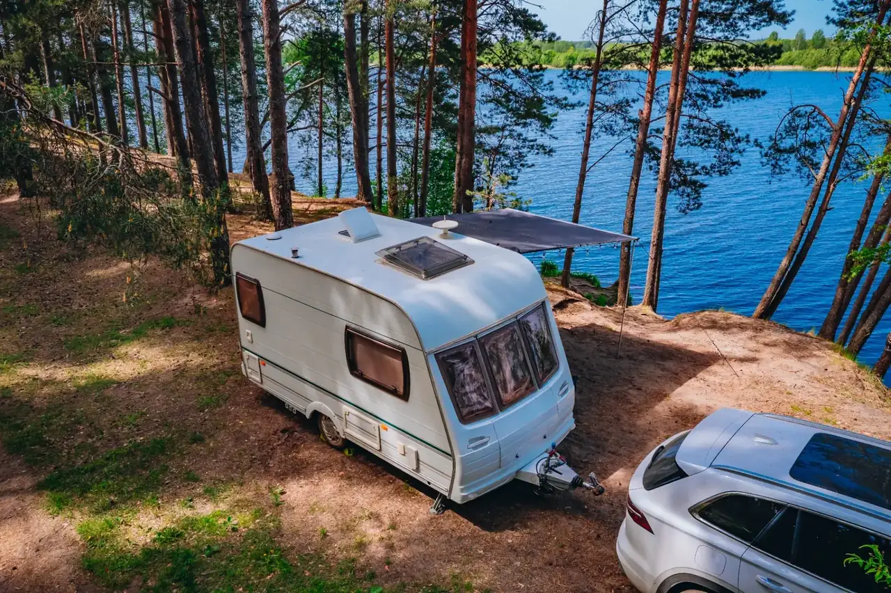 Camperplaats in de natuur