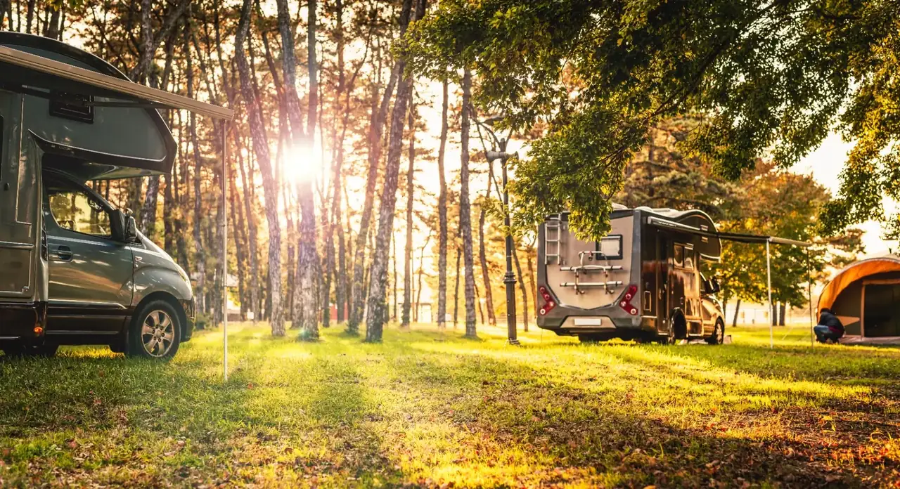 Camperplaats in de natuur
